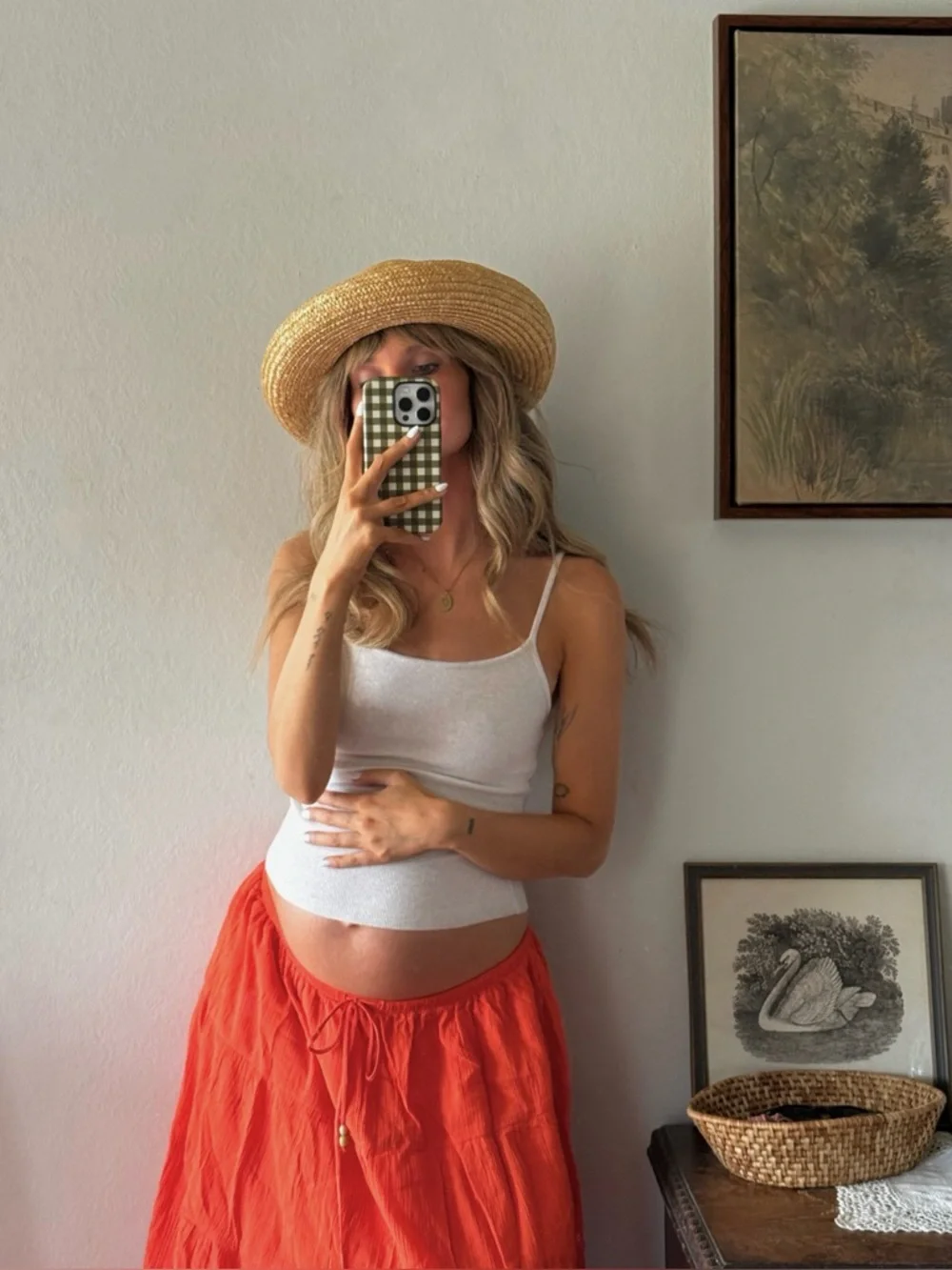 vintage straw hat - Picture 4 of 4